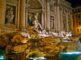 La monumental Fontana di Trevi