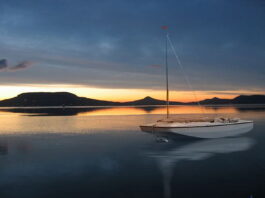 El lago Balatón Hungría