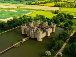 Castillo de Bodiam en Inglaterra