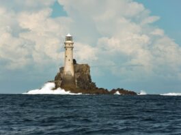 La isla solitaria de Fastnet Rock