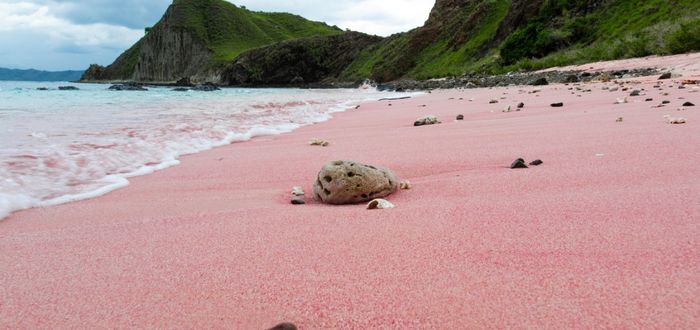 Pantai Merah (Pink Beach), Indonesia
