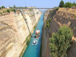El espectacular Canal de Corinto