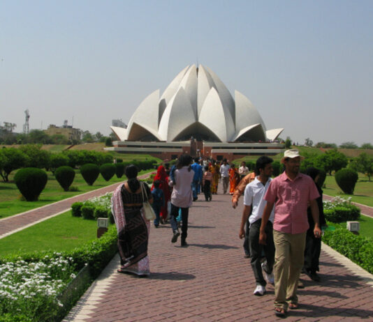 El Templo del loto en India