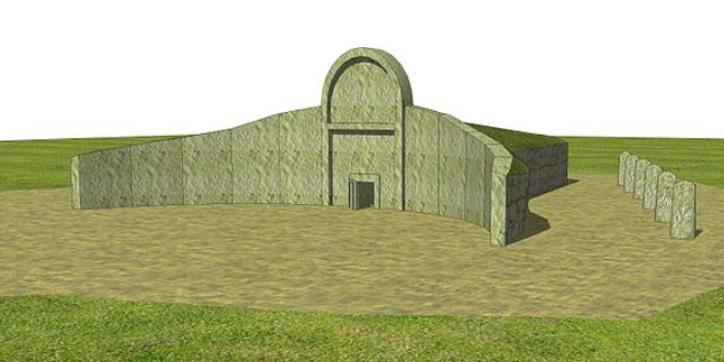 Reconstrucción Tomba dei Giganti
