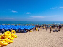 Playa Haeundae, el destino popular en los días calurosos de Busan Playa Haeundae, el destino popular en los días calurosos de Busan