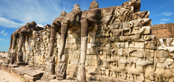 Qué ver en Siem Reap. Terraza de los Elefantes