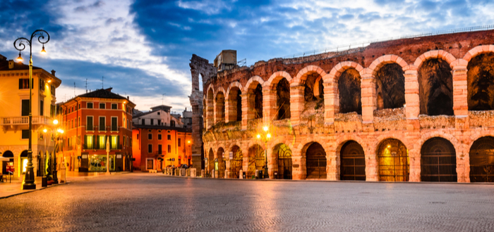 Las 10 plazas de Italia más bonitas. Piazza Bra (Verona)