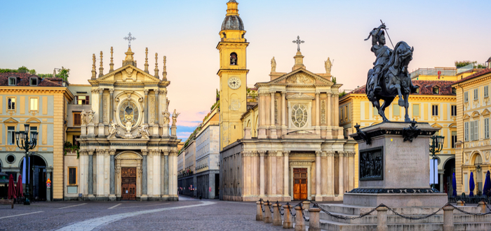Las 10 plazas de Italia más bonitas. Piazza San Carlo (Turín)