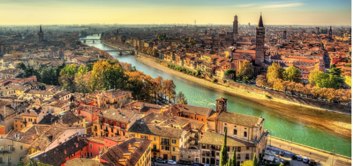 Principales ciudades de Italia. Verona