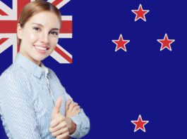 Visa para Nueva Zelanda | ¡Descubre cómo viajar al país kiwi! Chica-bandera-nueva-zelanda