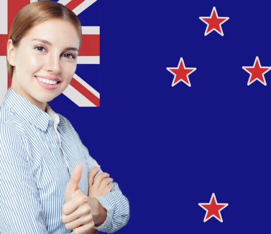 Chica-bandera-nueva-zelanda