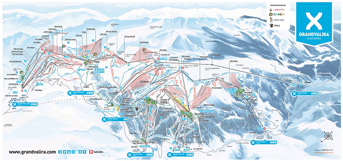 plano pista de esqui