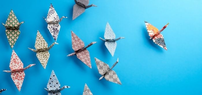 Esculturas de origami