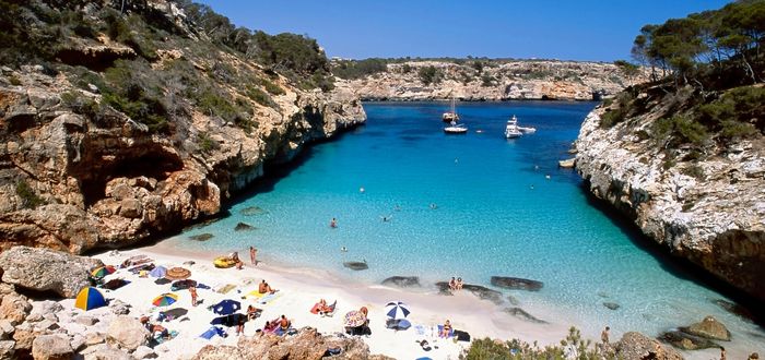 Playa en la isla de Mallorca