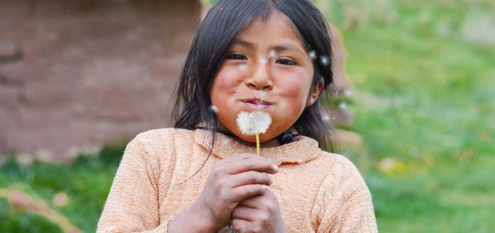 Niña de pueblo indígena de Chile