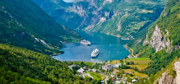 Los cruceros por los Fiordos Noruegos
